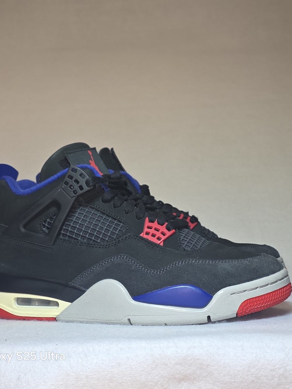 Air Jordan 4 Retro Rare Air 2025 Black/Blue/Red Sneakers